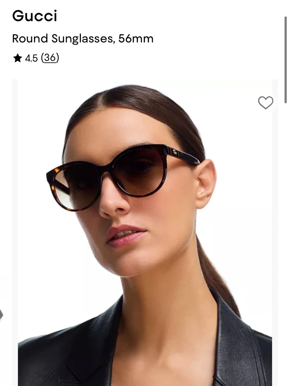 Gucci Tortoiseshell Cat-Eye Sunglasses with Brown Gradient Lenses